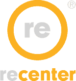 recenter-orange-white-logo